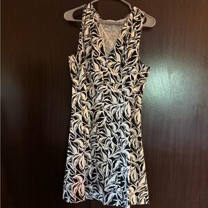 A New Day Black and White Halter Sundress